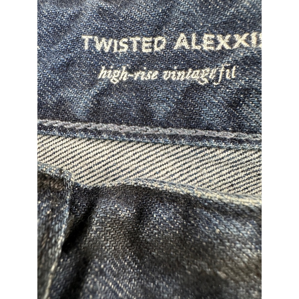 AG Twisted Alexxis High Rise Vintage Fit Jeans Jukebox 31 NWT Raw Hem Straight - Picture 10 of 13